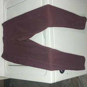 Brownish maroon leggings